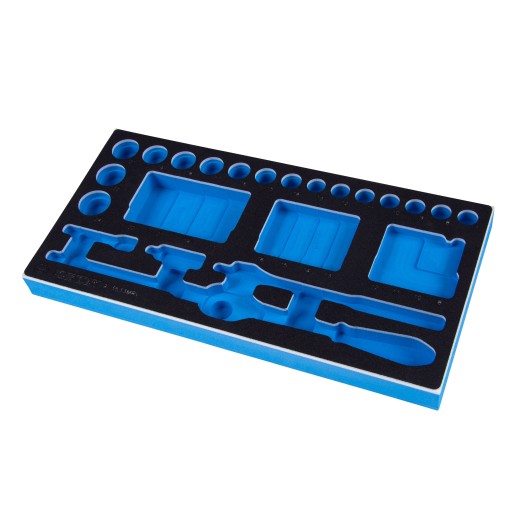 Ложемент для набора торцевых головок 3/8" с принадлежностями 3533MRV, EVA KING TONY 85821732B