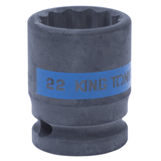 Головка торцевая ударная двенадцатигранная 1/2&quot;, 22 мм KING TONY 453022M