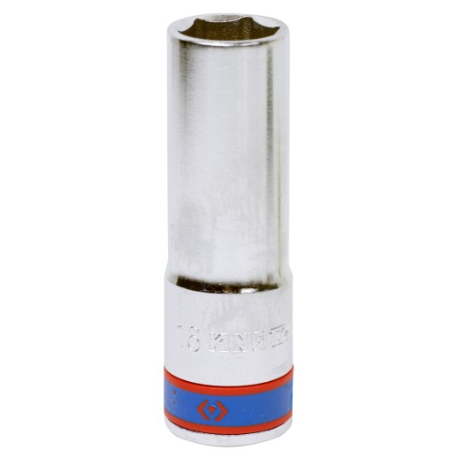 Головка торцевая глубокая шестигранная 1/2", 16 мм KING TONY 423516M