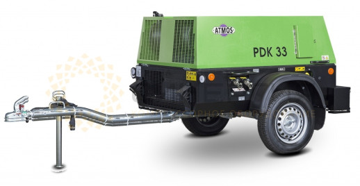 Передвижной компрессор Atmos PDK 33 фикс без тормоза