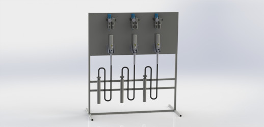 Стойка для пневматических насосов и пневматики (для сборочных производств)