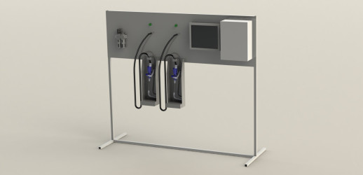 Стойка для пневматических насосов и пневматики (для сборочных производств)