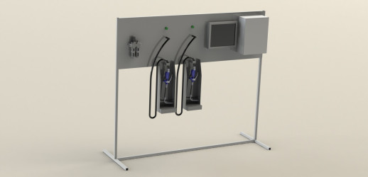 Стойка для пневматических насосов и пневматики (для сборочных производств)