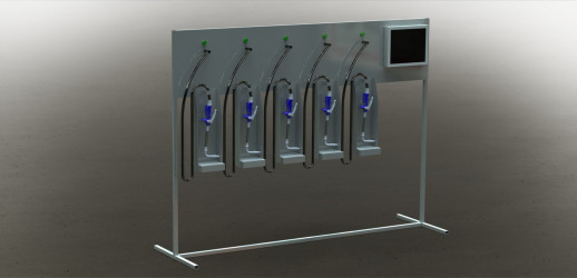 Стойка для пневматических насосов и пневматики (для сборочных производств)