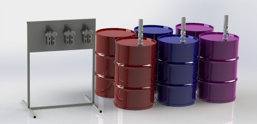 Стойка для пневматических насосов и пневматики (для сборочных производств)