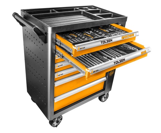 Набор инструментов "CHAMPION" в черной тележке, 239 предметов TOLSEN TT85416