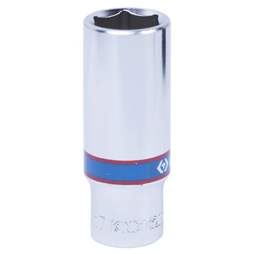 Головка торцевая глубокая шестигранная 3/8", 17 мм KING TONY 323517M