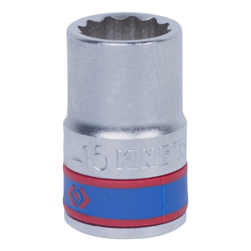 Головка торцевая стандартная двенадцатигранная 1/2", 15 мм KING TONY 433015M