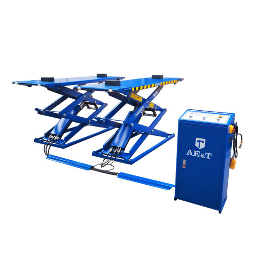 Автомобильный ножничный подъемник F6106E AE&T (380В) для слесарных работ