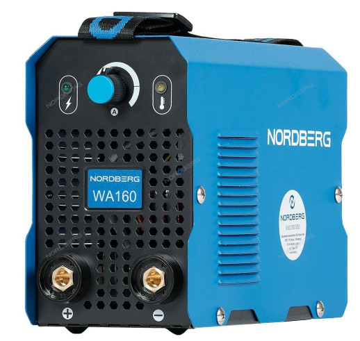 АППАРАТ СВАРОЧНЫЙ инверторный MMA, 220V NORDBERG WA160