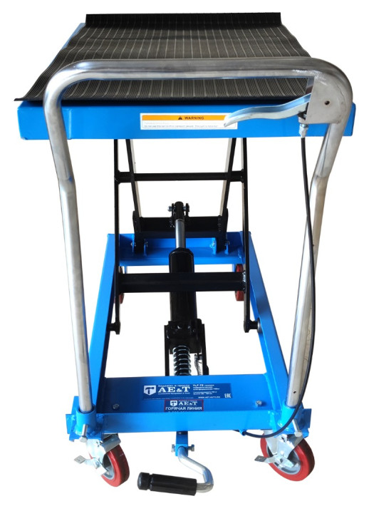 Тележка гидравлическая платформенная TLF-75 AE&T 750кг
