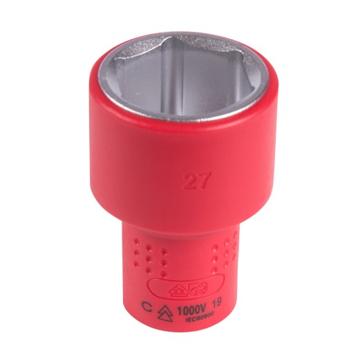 Головка торцевая диэлектрическая шестигранная 1/2", 27 мм KING TONY 4335VE27M