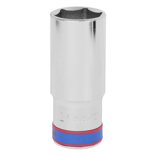 Головка торцевая глубокая шестигранная 1/2", 24 мм KING TONY 423524M