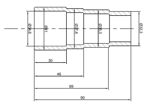 Переходник для пылесоса 32-36-38мм TC-adapter AE&T