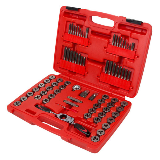 Набор метчиков и плашек SK-5, M3-M12, 1/8"-1/2", кейс, 75 предметов МАСТАК 351-00075C