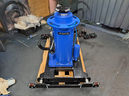 Телескопический ямный подъемник с передвижным штоком (рельсовый с регулировкой) 16т. 1200мм. КППТ16Р1200ПР