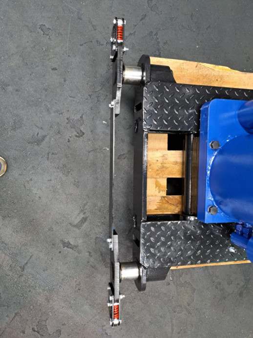 Телескопический ямный подъемник с передвижным штоком (рельсовый с регулировкой) 16т. 1200мм. КППТ16Р1200ПР