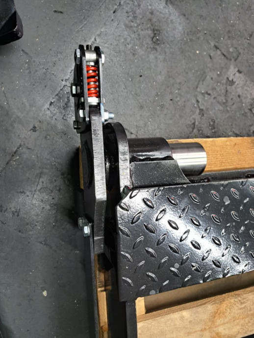 Телескопический ямный подъемник с передвижным штоком (рельсовый с регулировкой) 16т. 1200мм. КППТ16Р1200ПР