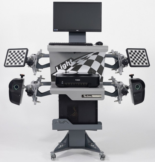 Комплект TS5.5D-4L Подъемник 4-хст. г/п 5,5 т, 380 V с траверсой 2,0+6202 Стенд сход развал 3D