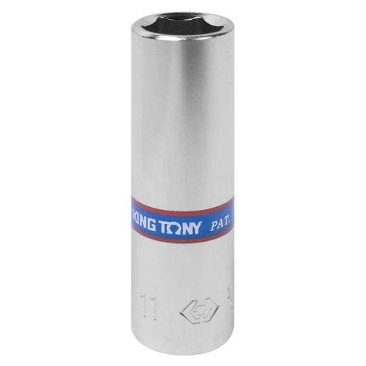 Головка торцевая глубокая шестигранная 1/4", 11 мм KING TONY 223511M