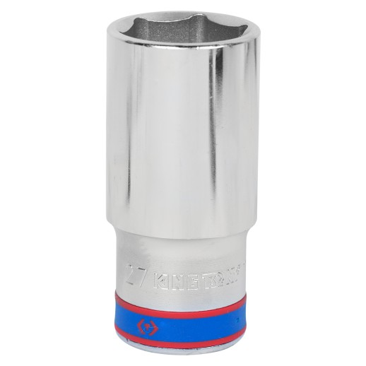 Головка торцевая глубокая шестигранная 1/2", 27 мм KING TONY 423527M