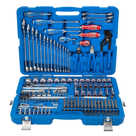 Набор инструментов универсальный, 153 предмета, в комплекте сувенир грузовик KING TONY P7553MR02