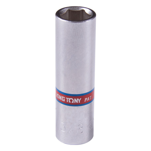 Головка торцевая глубокая шестигранная 1/4", 3/8", дюймовая KING TONY 223512S