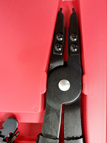 Съемник стопорных колец 2шт со сменными носами 16 TA-H1037