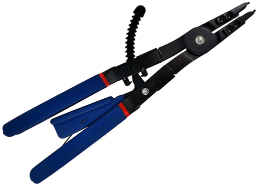 Съемник стопорных колец 2шт со сменными носами 16 TA-H1037