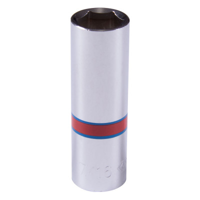 Головка торцевая глубокая шестигранная 1/4", 7/16", дюймовая KING TONY 223514S