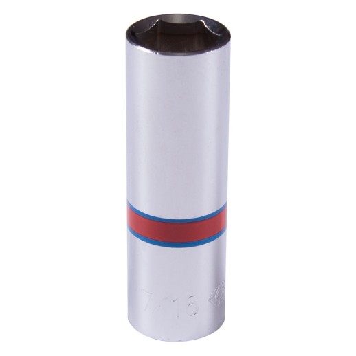 Головка торцевая глубокая шестигранная 1/4", 7/16", дюймовая KING TONY 223514S