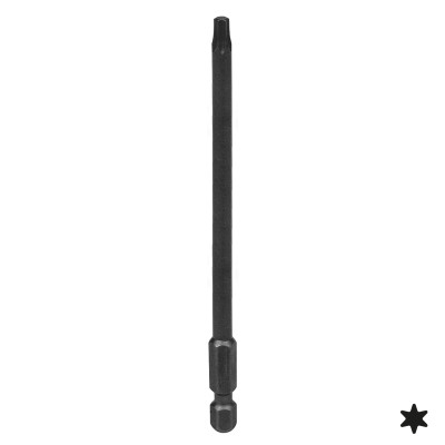 Вставка (бита) торцевая 1/4", Torx, Т25, L = 110 мм, для шуруповерта KING TONY 711125T
