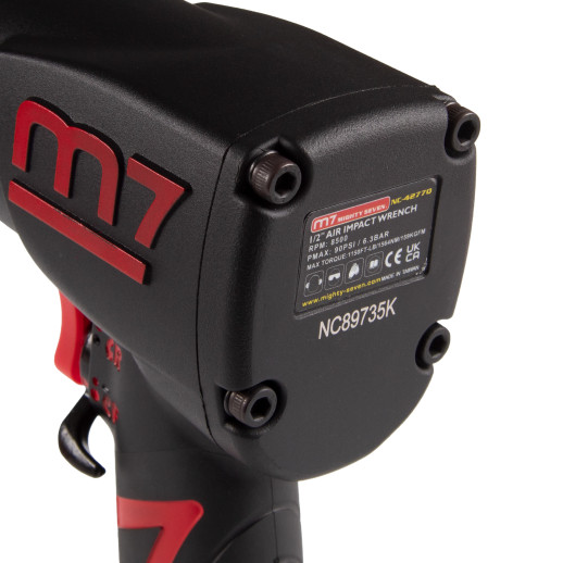 Гайковерт пневматический ударный 1/2", 1564 Нм MIGHTY SEVEN NC-4277Q