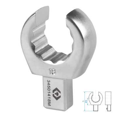 Насадка разрезная серии "FIT", 18 мм, 9х12 мм KING TONY 34501418M