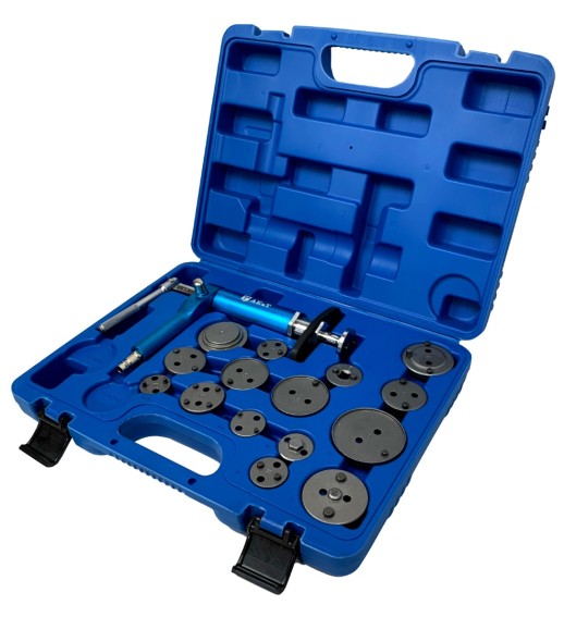 Инструмент сведения тормозных цилиндров пневматический (16 предметов) TA-B1075