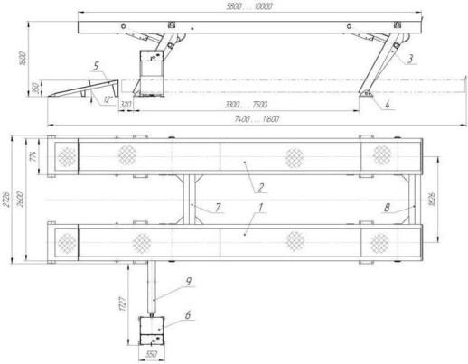 24Г272М Подъемник эл. гидравлический, платф. 24т