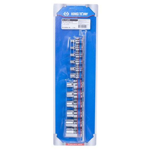 Набор торцевых головок 3/8", 1/2", TORX Е-стандарт, E4-E20, 12 предметов KING TONY 7113PR