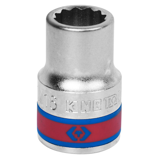 Головка торцевая стандартная двенадцатигранная 3/4", 11/16", дюймовая KING TONY 633022S