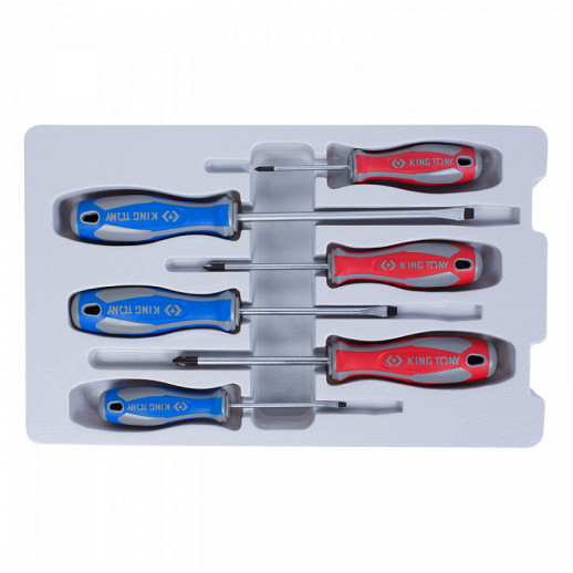 НАБОР ОТВЕРТОК, 6 ПРЕДМЕТОВ KING TONY 31116MR