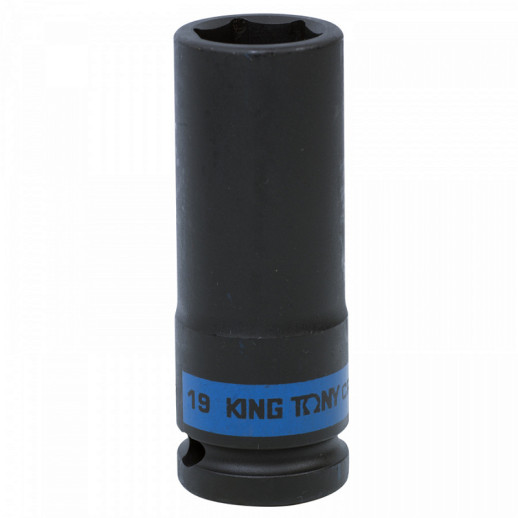 Торцевая головка ударная глубокая 1/2", 19 мм KING TONY 443519M