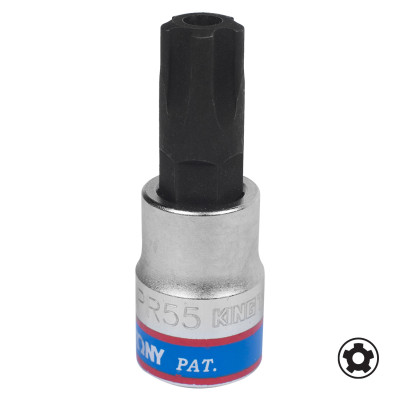 Насадка (бита) торцевая 3/8", Torx plus, IPR55, L = 50 мм KING TONY 302D55