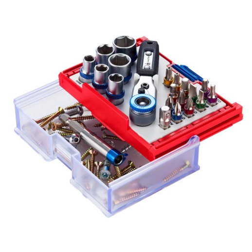 Набор вставок (бит) 1/4", TORX, HEX, Pozidriv, Phillips, Slotted, 20 предметов МАСТАК 058-10020C