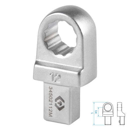 Насадка накидная серии "FIT", 12 мм, 9х12 мм KING TONY 34502112M