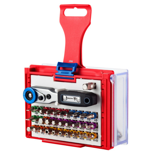 Набор вставок (бит) 1/4", TORX, HEX, Pozidriv, Phillips, Slotted, 33 предмета МАСТАК 058-10033C