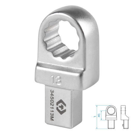 Насадка накидная серии "FIT", 13 мм, 9х12 мм KING TONY 34502113M