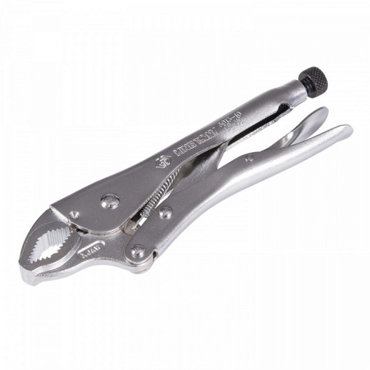 ЗАЖИМ С ФИКСАТОРОМ 250 ММ, С ЗАКРУГЛЕННЫМИ ГУБКАМИ KING TONY 6013-10R