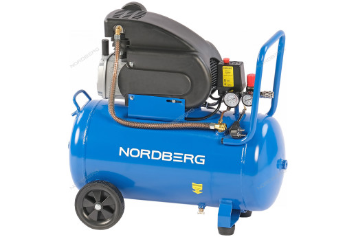 Компрессор поршневой 220В, ресив. 50л, 240л/мин NORDBERG NCE50/240