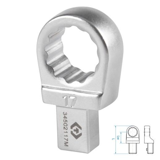 Насадка накидная серии "FIT", 17 мм, 9х12 мм KING TONY 34502117M