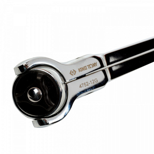 ТРЕЩОТКА 1/2", 312 ММ, 72 ЗУБЦА, ДИСКОВЫЙ МЕХАНИЗМ, ПОВОРОТНАЯ ГОЛОВА С КНОПКОЙ KING TONY 4752-12G