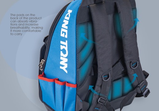 Рюкзак №2, 22 л, для инструмента с логотипом бренда "KING TONY" 87723B